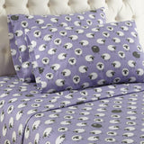 Shavel Micro Flannel Printed Sheet Set - Sheep Lavender