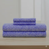 Shavel 100% Polyester Luxury Micro Flannel Printed Deep-Pocket Traditions Lilac Sheet With Pillowcase Set Purple