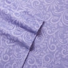 Shavel 100% Polyester Luxury Micro Flannel Printed Deep-Pocket Traditions Lilac Sheet With Pillowcase Set Purple