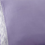 Shavel Micro Flannel Shavel Durable & High Quality Luxurious Lace-Edged Sheet Set Including Flat Sheet, Fitted Sheet & Pillowcase