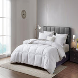 Martha Stewart 233 Thread Count Tencel ™ Lyocell & Cotton Blend Goose Feather & Down Fiber Comforter White - All Seasons