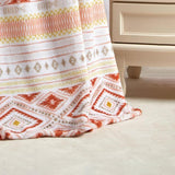 Plazatex Nayati Micro plush Decorative All Season Multi Color 50" X 70" Throw Blanket
