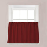Saturday Knight Ltd Holden Stylish Soft And Clean Look Window Tier With 1.5" Rod Pocket - 2 Piece - 57x45"
