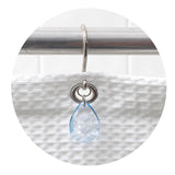 Carnation Home Fashions "Prism" Resin Shower Curtain Hooks - 1.5x1.5"