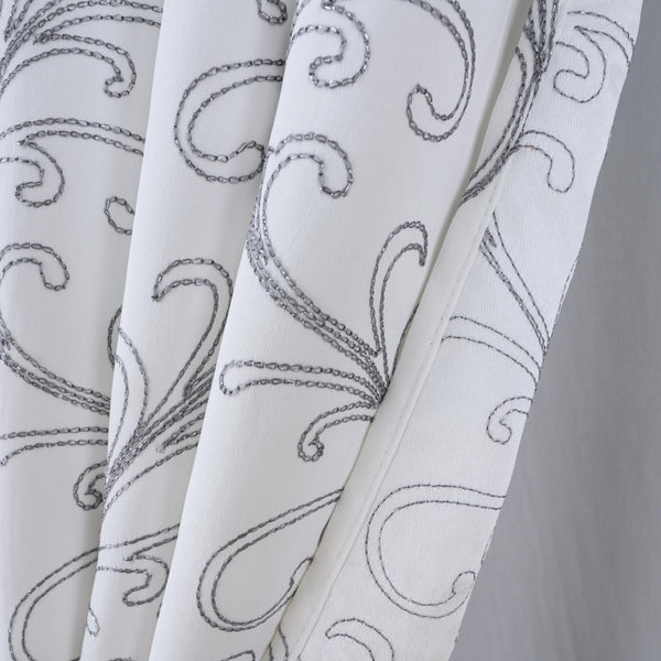 RT Designer Collection Kimber Embroidered Blackout Luxurious Decorative Grommet