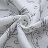 RT Designer Collection Kimber Embroidered Blackout Luxurious Decorative Grommet Curtain Panel White
