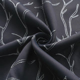 RT Designer Collection Luciana Embroidered Blackout Luxurious Decorative Grommet Curtain Panel Charcoal