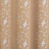 RT Designer Collection Lilian Embroidered Blackout Luxurious Decorative Grommet Curtain Panel Taupe