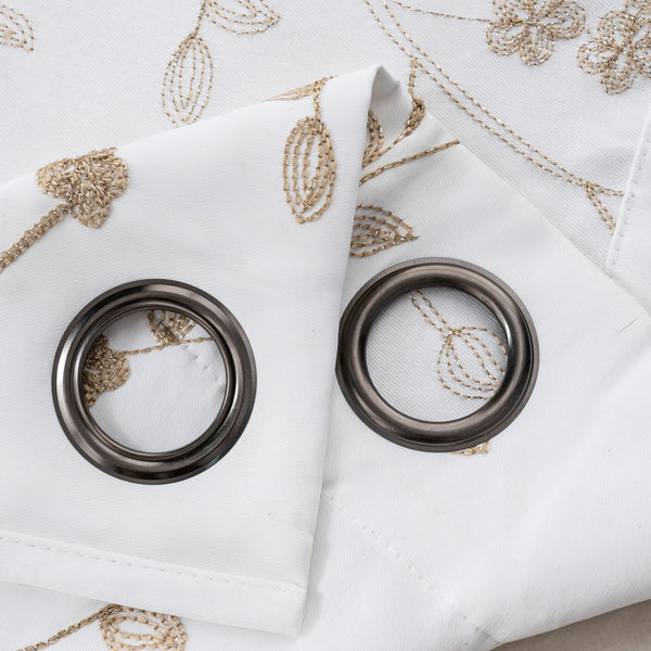 RT Designer Collection Lilian Embroidered Blackout Luxurious Decorative Grommet