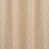 RT Designer Collection Gable Embroidered Blackout Luxurious Decorative Grommet Curtain Panel Beige