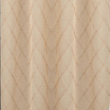 RT Designer Collection Gable Embroidered Blackout Luxurious Decorative Grommet Curtain Panel Beige