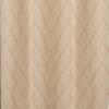 RT Designer Collection Gable Embroidered Blackout Luxurious Decorative Grommet Curtain Panel Beige