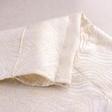 RT Designer Collection Crystal Jacquard Rod Pocket Foam Back Luxurious Modern Design Curtain Panel 54" x 84" Ivory