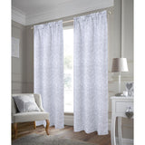 RT Designer Collection Crystal Jacquard Rod Pocket Foam Back Luxurious Modern Design Curtain Panel 54" x 84" Silver