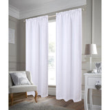 RT Designer Collection Crystal Jacquard Rod Pocket Foam Back Luxurious Modern Design Curtain Panel 54" x 84" White