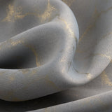 RT Designer Collection Heidi Halo Foil Blackout Luxurious Decorative Grommet Curtain Panel 54" x 90" Silver