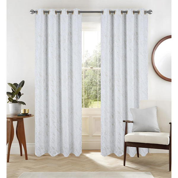 RT Designer Collection Heidi Halo Foil Blackout Luxurious Decorative Grommet Cur