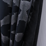RT Designer Collection Heathrow Halo Foil Blackout Luxurious Decorative Grommet Curtain Panel 54" x 90" Black