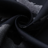 RT Designer Collection Heathrow Halo Foil Blackout Luxurious Decorative Grommet Curtain Panel 54" x 90" Black