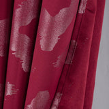 RT Designer Collection Heathrow Halo Foil Blackout Luxurious Decorative Grommet Curtain Panel 54" x 90" Red