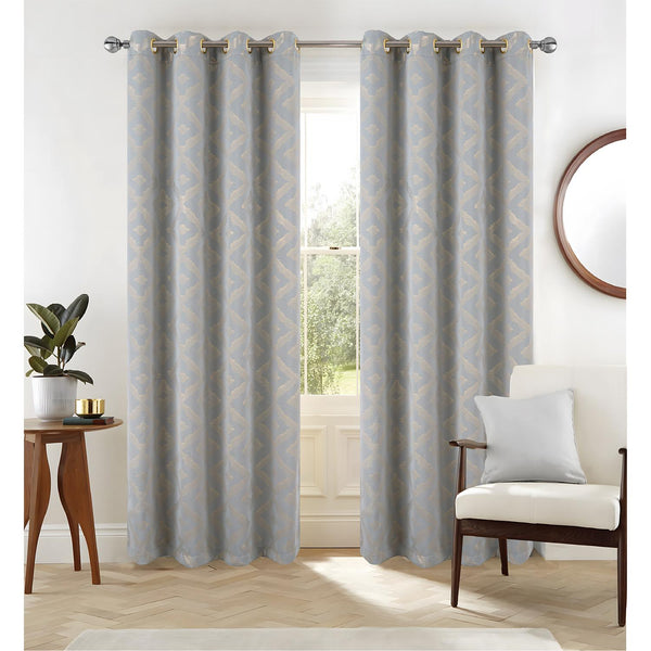 RT Designer Collection Heathrow Halo Foil Blackout Luxurious Decorative Grommet