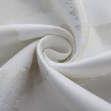 RT Designer Collection Heathrow Halo Foil Blackout Luxurious Decorative Grommet Curtain Panel 54" x 90" White