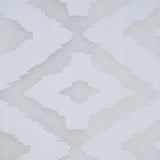 RT Designer Collection Heathrow Halo Foil Blackout Luxurious Decorative Grommet Curtain Panel 54" x 90" White
