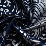 RT Designer Collection Helena Halo Foil Blackout Luxurious Decorative Grommet Curtain Panel 54" x 90" Navy