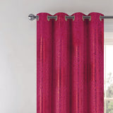 RT Designer Collection Helena Halo Foil Blackout Luxurious Decorative Grommet Curtain Panel 54" x 90" Red