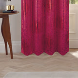 RT Designer Collection Helena Halo Foil Blackout Luxurious Decorative Grommet Curtain Panel 54" x 90" Red