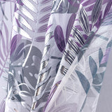 RT Designer Collection Fern Foil Printed Doily Luxurious Decorative Grommet Curtain Panel 54" x 90" Lilac