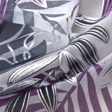 RT Designer Collection Fern Foil Printed Doily Luxurious Decorative Grommet Curtain Panel 54" x 90" Lilac