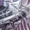 RT Designer Collection Fern Foil Printed Doily Luxurious Decorative Grommet Curtain Panel 54" x 90" Lilac