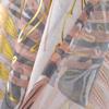 RT Designer Collection Fern Foil Printed Doily Luxurious Decorative Grommet Curtain Panel 54