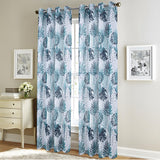 RT Designer Collection Fern Foil Printed Doily Luxurious Decorative Grommet Curtain Panel 54" x 90" Wedge