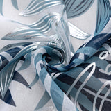 RT Designer Collection Fern Foil Printed Doily Luxurious Decorative Grommet Curtain Panel 54" x 90" Wedge