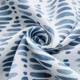 RT Designer Collection Justice Printed Blackout Luxurious Decorative Grommet Curtain Panel Blue