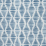 RT Designer Collection Justice Printed Blackout Luxurious Decorative Grommet Curtain Panel Blue