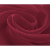 RT Designer Collection Celine Sheer Luxurious Modern Design Curtain Panel 54" x 84" Burgundy