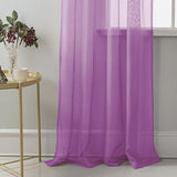 RT Designer Collection Celine Sheer Luxurious Modern Design Curtain Panel 54" x 84" Lilac