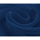 RT Designer Collection Celine Sheer Luxurious Modern Design Curtain Panel 54" x 84" Navy