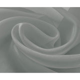 RT Designer Collection Celine Sheer Luxurious Modern Design Curtain Panel 54" x 84" Silver