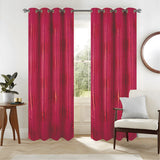 RT Designers Collection Helena Halo Foil Blackout Polyester Window Curtain Grommet Panel 52" x 84" Red