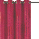 RT Designers Collection Helena Halo Foil Blackout Polyester Window Curtain Grommet Panel 52" x 84" Red