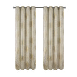 RT Designers Collection Helena Halo Foil Blackout Polyester Window Curtain Grommet Panel 52" x 84" Taupe