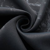 RT Designers Collection Heidi Halo Foil Blackout Polyester Window Curtain Grommet Panel 52" x 84" Black