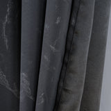 RT Designers Collection Heidi Halo Foil Blackout Polyester Window Curtain Grommet Panel 52" x 84" Black