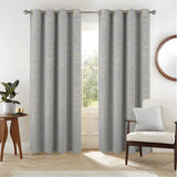 RT Designers Collection Heidi Halo Foil Blackout Polyester Window Curtain Grommet Panel 52" x 84" Silver