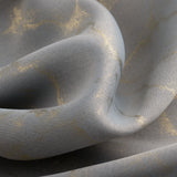 RT Designers Collection Heidi Halo Foil Blackout Polyester Window Curtain Grommet Panel 52" x 84" Silver