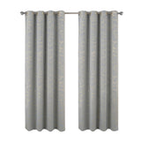 RT Designers Collection Heidi Halo Foil Blackout Polyester Window Curtain Grommet Panel 52" x 84" Silver